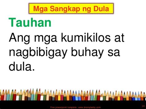 Pagbibigay Kahulugan: <b>Dula</b>: Ang <b>dula</b> ay isang uri <b>ng</b> panitikan na naglalayong. . Bahagi ng dula brainly
